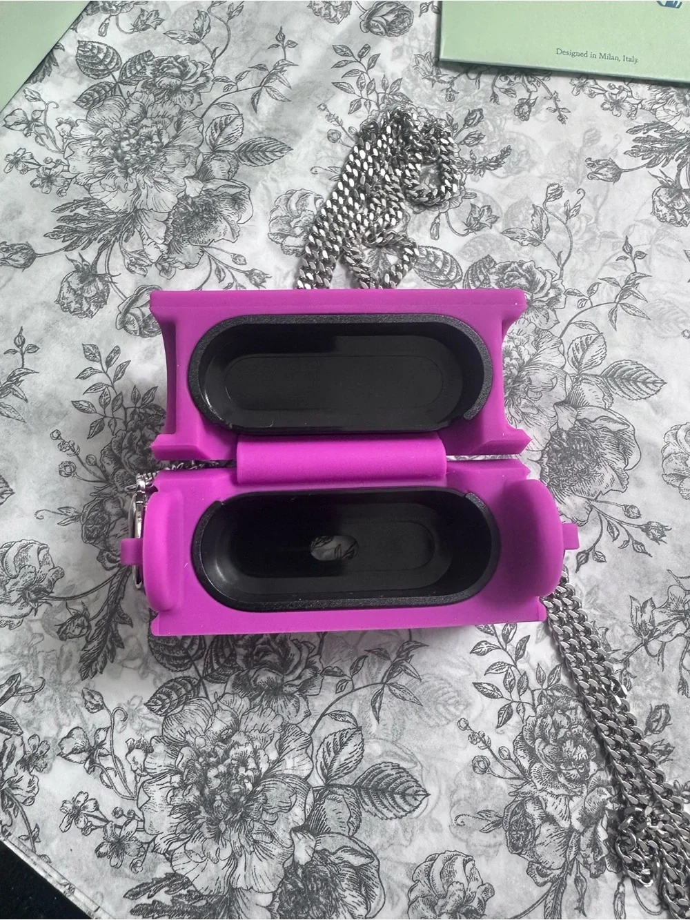 Off-White Purple Mini 'Virgil Was Here' Shoulder Bag